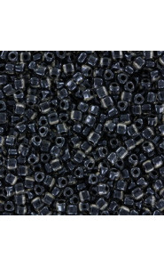 Miyuki triangle beads 10/0 Black lined crystal TR10-1106